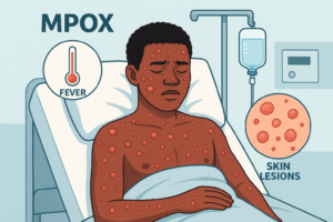 Symptômes de MPOX en milieu hospitalier